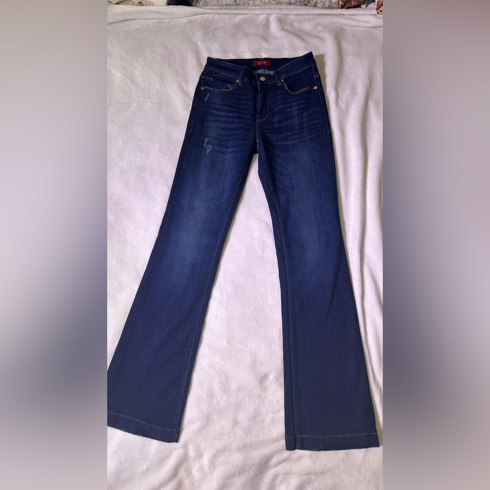 Guess Women's Dark Indigo Flare Jeans